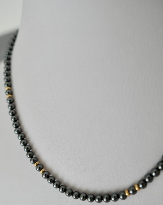 Chain necklace diamond brilliant blood stone hema… - image 10