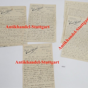 May include: Four vintage letters with the text "The Cecil Hotels" and "Agra Dehli & Simla Hotel Cecil Simla" printed on the top. The letters are written in cursive handwriting on aged paper.