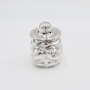 Mexican Silver Salt and Pepper Shakers Aztec