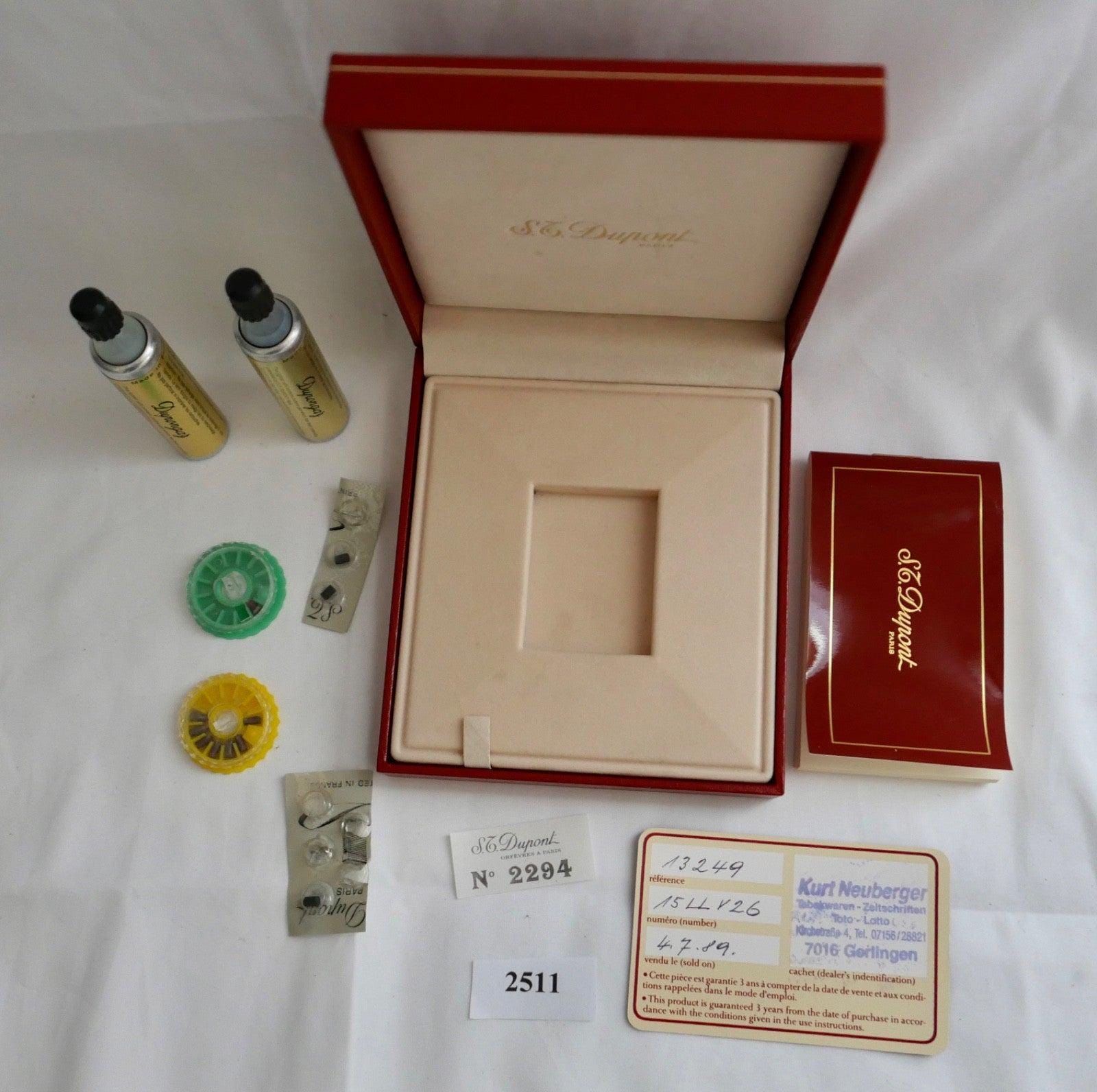 S.T. DUPONT Lighter Packaging for Line 1 With Accessories No. 2294