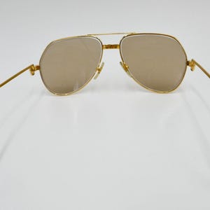 Must de Cartier VENDOME LAQUE 140 59/16 Sonnenbrille / Brille Gold 1980er Etui