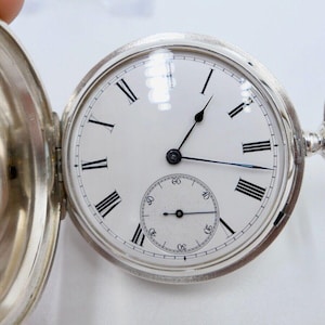 875 / 84 Silver TOBIAS Savonette pocket watch Ø 51 mm N. 60021 11 Rubins Russia