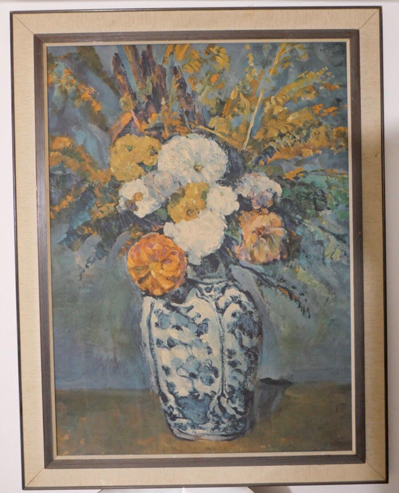 絵画 83 x 64 cm セザンヌ ポール・セザンヌ 静物画 花 花瓶 花 - Etsy