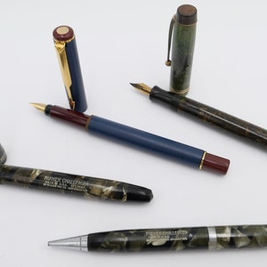 Lot of 4 PARKER fountain pens 14ct / 585 gold nib Challenger