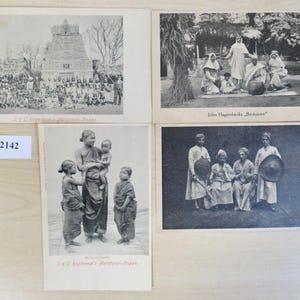 cartes postales anciennes cartes postales "J & G. Hagenbecks" Troupe Malabar Bédouins