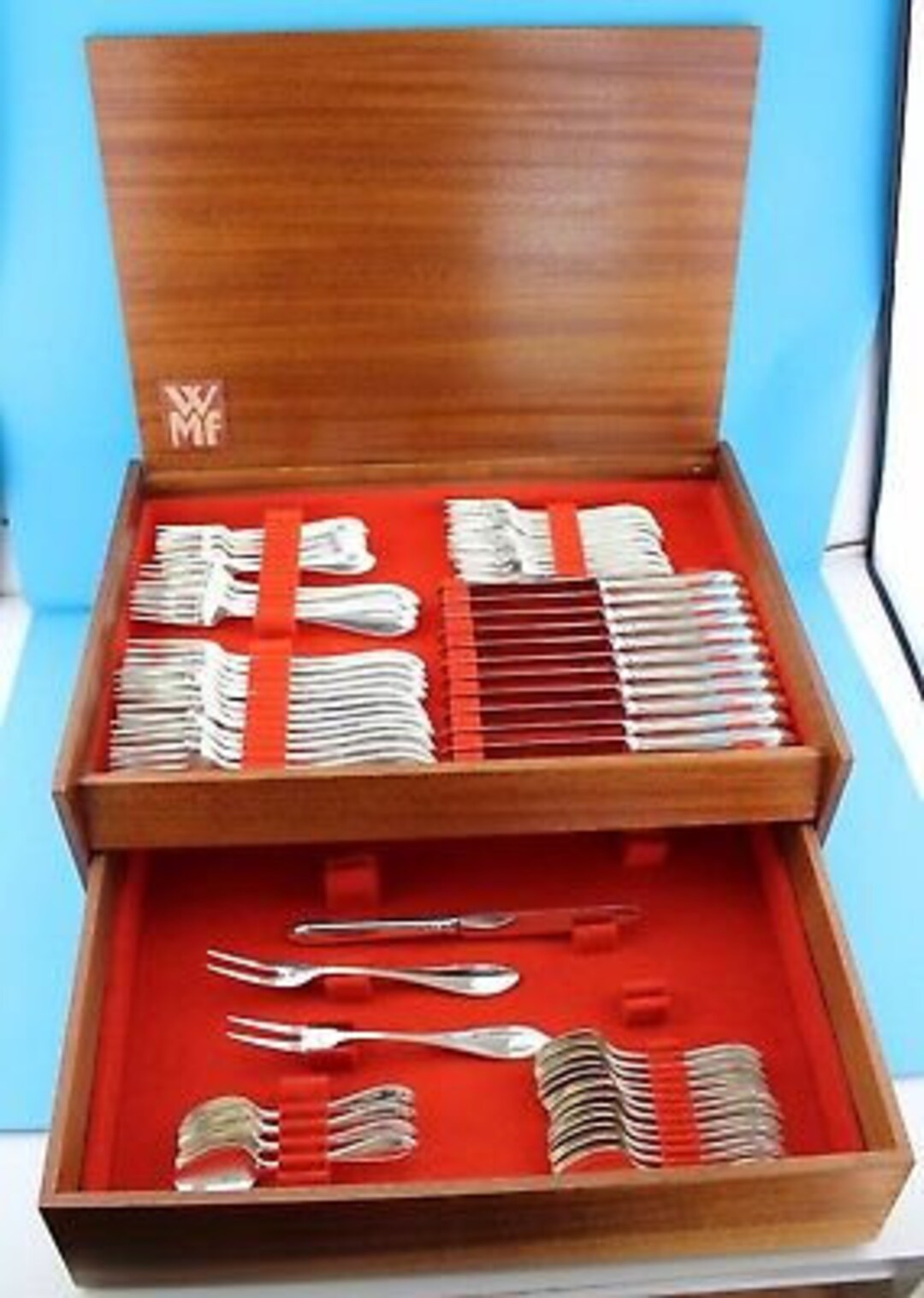 WMF PREMIERE 65 Pcs. 90s Cutlery Cutlery in Rare WOODEN BOX Etsy