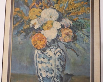 絵画 83 x 64 cm セザンヌ ポール・セザンヌ 静物画 花 花瓶 花 - Etsy
