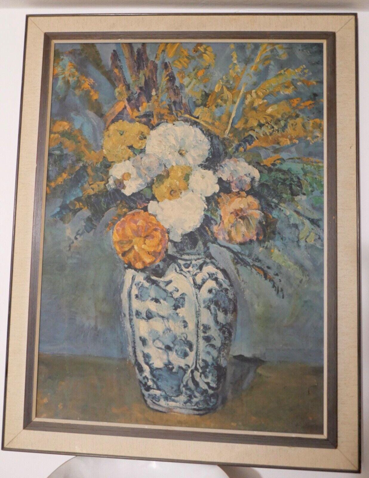 絵画 83 x 64 cm セザンヌ ポール・セザンヌ 静物画 花 花瓶 花 - Etsy