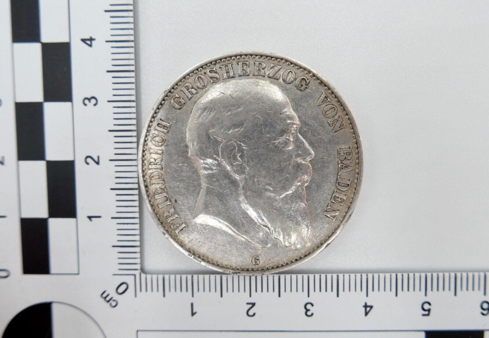 5 マルク銀貨、フリードリヒ 1 世、1902 年、G Jäger J. 33、バーデン
