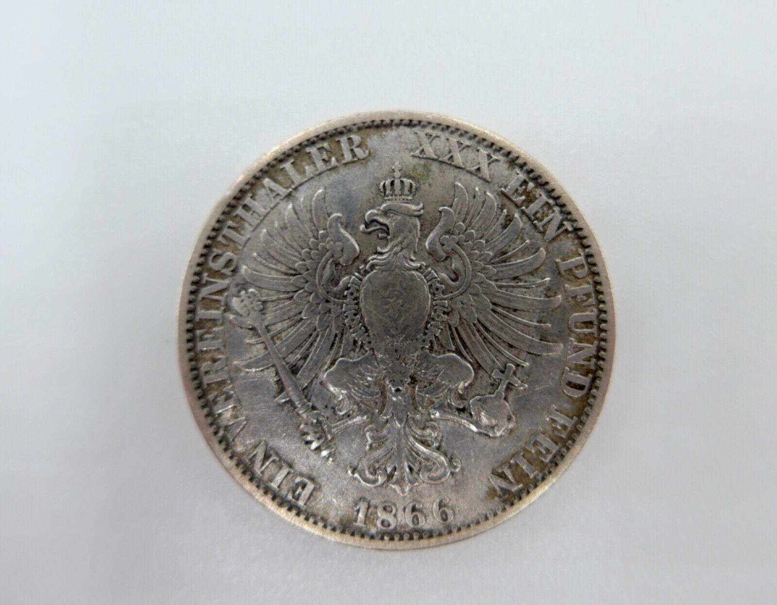 K*)様 1866年 Aドイツ プロイセン 王国ターラー銀貨 ウィルヘルム王