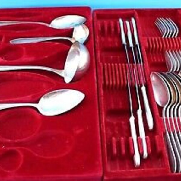 29 uds. 90s similares. WMF 500 Perlrand cuchillería cuchillería tenedor cuchara de tenedor creador de plata