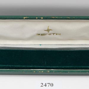 Vintage 60s 70s Original ZENITH Box Case Watch Case in Green