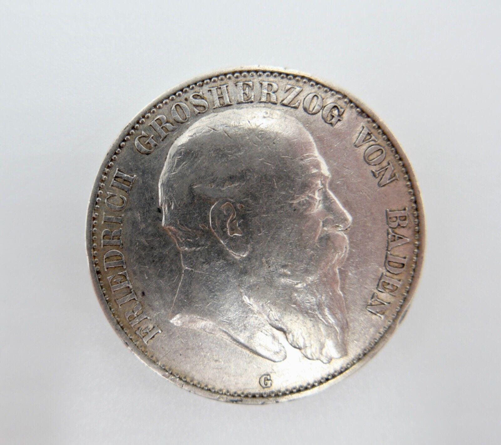 5 マルク銀貨、フリードリヒ 1 世、1902 年、G Jäger J. 33、バーデン