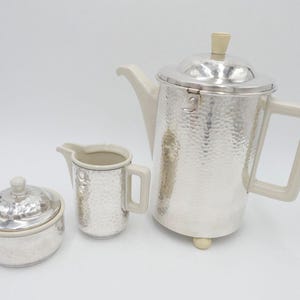Coffee core WMF HUTSCHENREUTHER coffee pot milk jug sugar bowl hammered