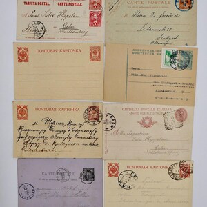 Lot mixte de cartes postales Russie France Italie vers 1900 International