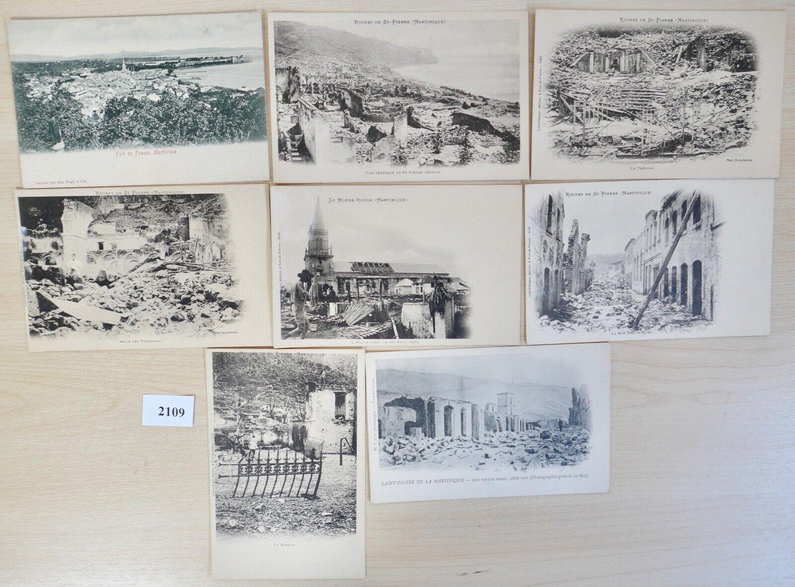 antique postcards quot; Ruines de Saint Pierre Martinique quot;