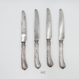 4x old Christofle Paris silver-plated knives / cutlery silver-plated 20-30s