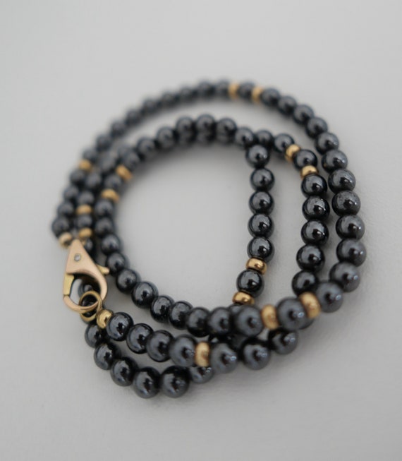 Chain necklace diamond brilliant blood stone hema… - image 3