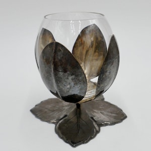 Goblet wine glass with glass insert QUIST ESSLINGEN silver-plated vine leaf decoration