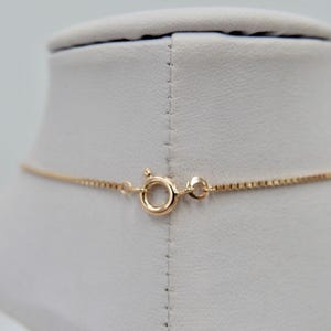 Alte Collier Kette 55cm Rotgold 333 8K Gold mit Granat FBM Venezianerkette