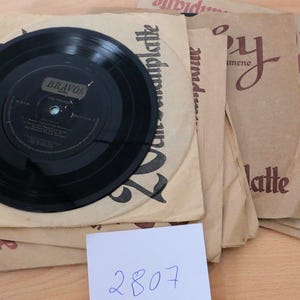 Lote de 9 discos de goma laca de 20 cm y 78 rpm – Derby Orchestra Elektra Opera 8"