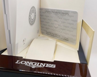 Original LONGINES watch box with watch card outer carton warranty