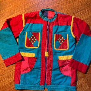 Vintage kids 90s Colorblock Lightweight Stowable Jacket