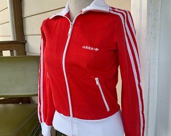 red adidas coat