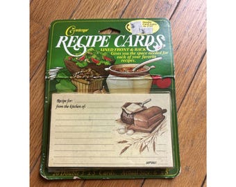 Vintage Conimar Double Blank Recipe Cards New In Package 6"x5" Bread Motif
