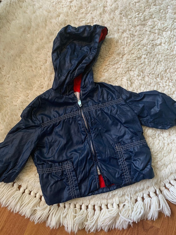 Vintage 50s/60s Navy Blue Infant Kids Windbreaker 