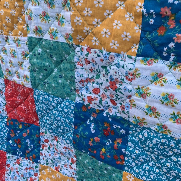 Retro Bedspread Etsy