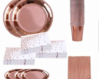 Rose Gold Party Etsy