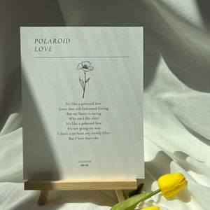 ENHYPEN Polaroid Love Lyrics, Minimal Art Print