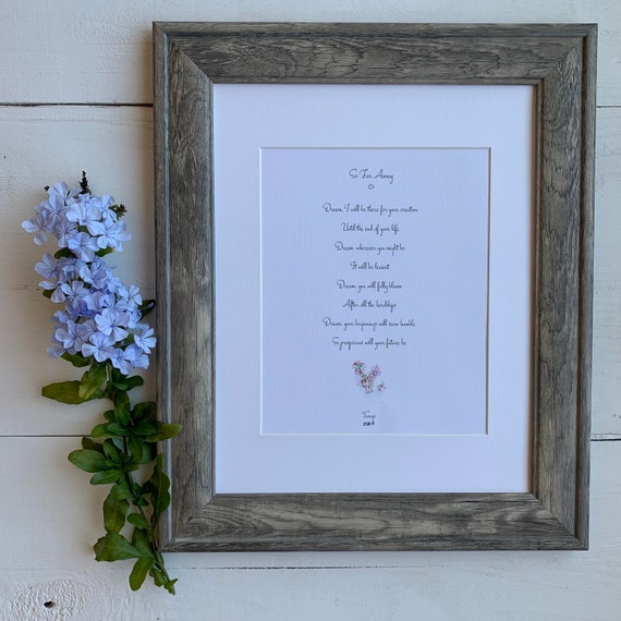 Yoongi Suga So Far Away Lyrics Beautiful Quote Wall Art Etsy