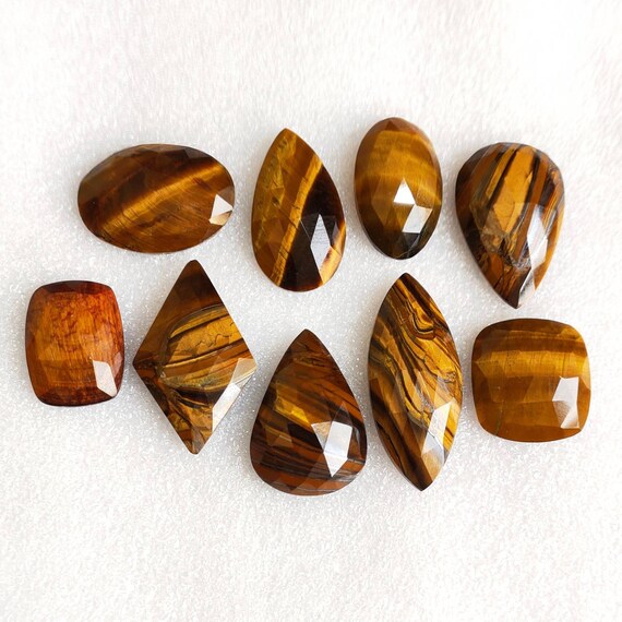 Natural tiger sale eye gemstone