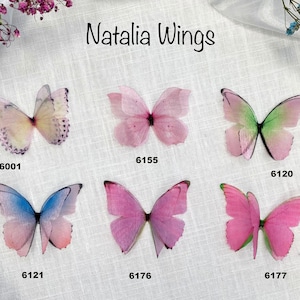 Silk Butterfly, Pink Butterflies 9,   Natalia Wings,   You create your own set!   Butterfly Jewelry, Wing Jewelry