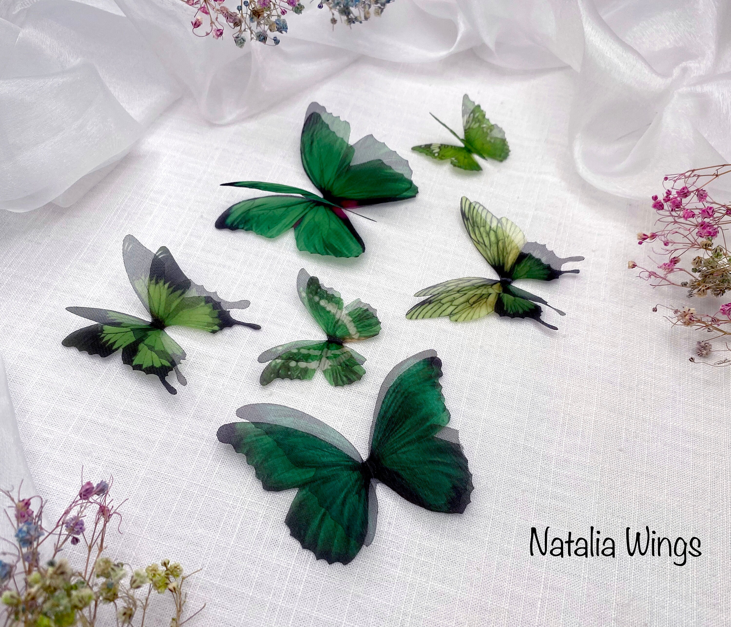 Silk Butterflies for Wedding Bouquet blue Miracle, 6 Butterflies, Natalia  Wings, Wedding Decor, Butterfly Decor 