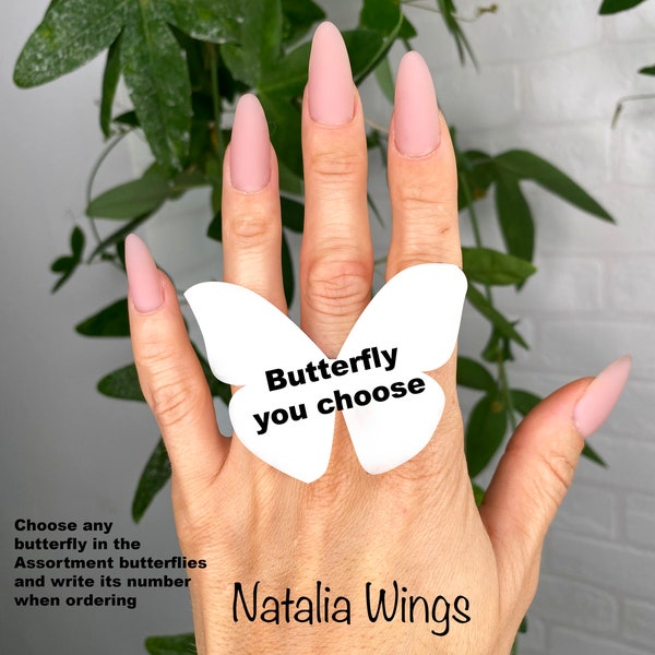 Silk Butterfly Rings  -  You Choose Butterfly!  Natalia Wings,  Butterfly Jewelry,  Wing Jewelry