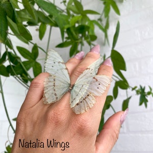 Silk Butterfly Ring  2026, Natalia Wings,  Butterfly Jewelry,  Wing Jewelry
