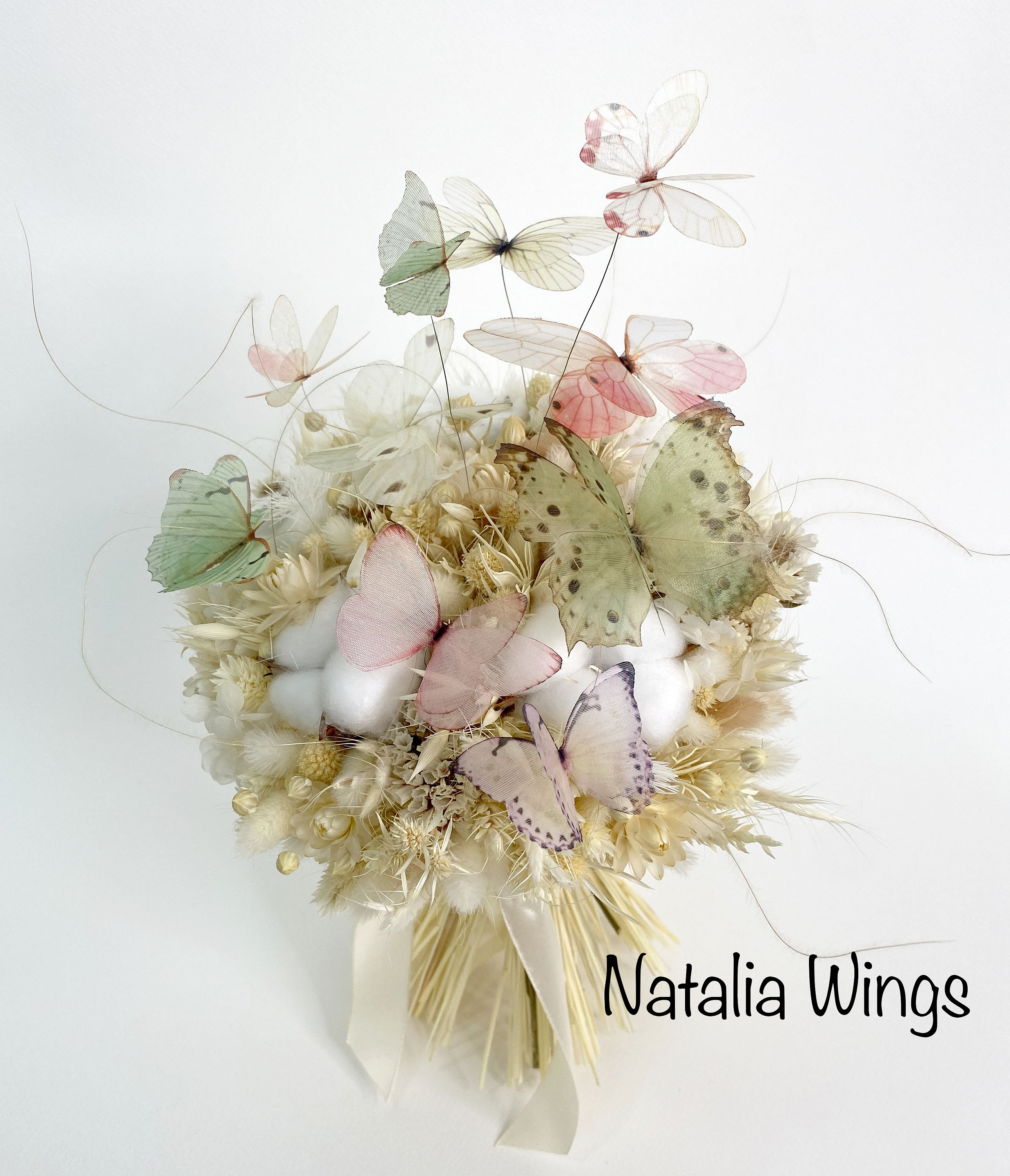 Butterfly Wedding Bouquet, Dragonfly Wedding Bouquet, Wedding