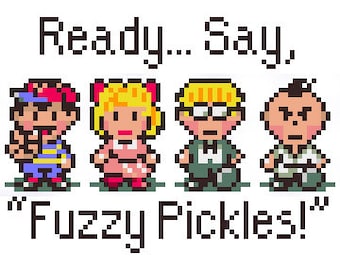 Earthbound Crew Cross Stitch Pattern