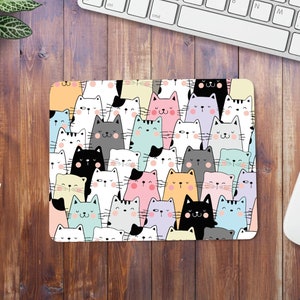 Funny Cat Mouse Pad | Funny Mouse Pad | Cat Mouse Pad | Cat Lady Gift | Cat Lover Gift