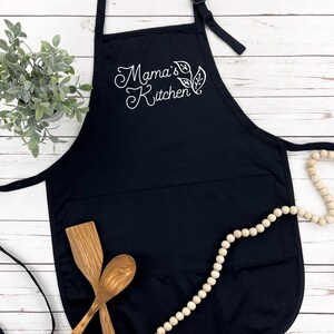 Mama&#39;s Kitchen Apron | Cooking Apron | Kitchen Apron | Mom Apron | Grilling Apron | Many Print Colors