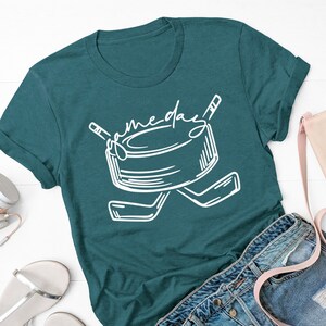 Game Day Tee | Hockey Sticks and Puck Tee | Kids Hockey Tee | Hockey Tee | Las Vegas Hockey Tee | Hockey Mom Tee | Various Print Colors