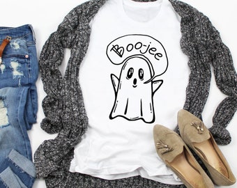 Halloween Shirt | Boo-Jee Ghost Tee | Funny Halloween Tee | Holiday Tee | Fall Tee | Various Print Colors