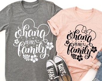 Ohana Means Family Tee | Mommy and Me Tee | Mommy and Me Outfit | Many Print Colors | Each Shirt Sold Separately