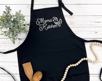 Mama's Kitchen Apron | Cooking Apron | Kitchen Apron | Mom Apron | Grilling Apron | Many Print Colors