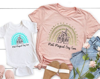 Most Magical Day Ever Tee | Castle Tee | Mommy and Me Outfits | Family Vacation Tee | Many Print Colors | Each Shirt Sold Separately