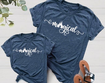 Magical Castle Matching Vacation Tee | Magical Tee | Mommy and Me Tees | Vacation Tee | Various Colors of Print | Each Shirt Sold Separately