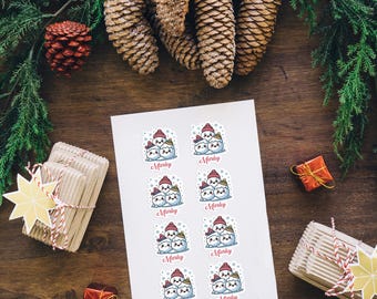 Christmas Name Stickers for Kids | Custom Christmas Name Stickers | Custom Christmas Gift Tags | Christmas Name Tags | Custom Name Stickers